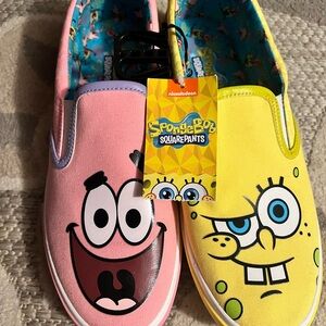 SpongeBob SquarePants Unisex Sneakers - Pink and Yellow